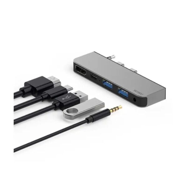 ⁦M X Pro موزع ويوو يو إس بي نوع تايب C محول 5 في 1 متوافق مع اجهزة هواوي MateBook X Pro⁩ - الصورة ⁦8⁩