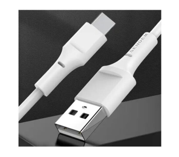 ⁦SENDEM كابل TYPE-C للشحن السريع ونقل البيانات 1 متر M2⁩ - الصورة ⁦2⁩