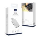 ⁦T02 محول ويوو من يو إس بي تايب C الى 2 يو اس بي متوافق مع اجهزة الماك والهواتف الذكية⁩ - الصورة ⁦2⁩