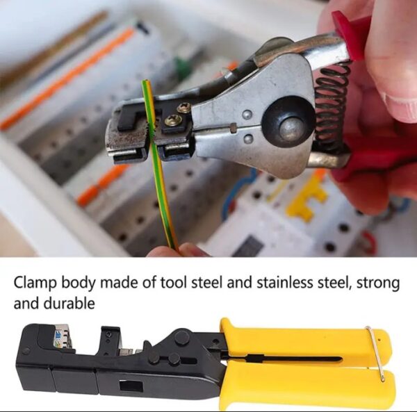 ⁦أداة تجعيد كابل مع قاطع أسلاك مدمج بها / موديل HS-5098⁩ - الصورة ⁦5⁩