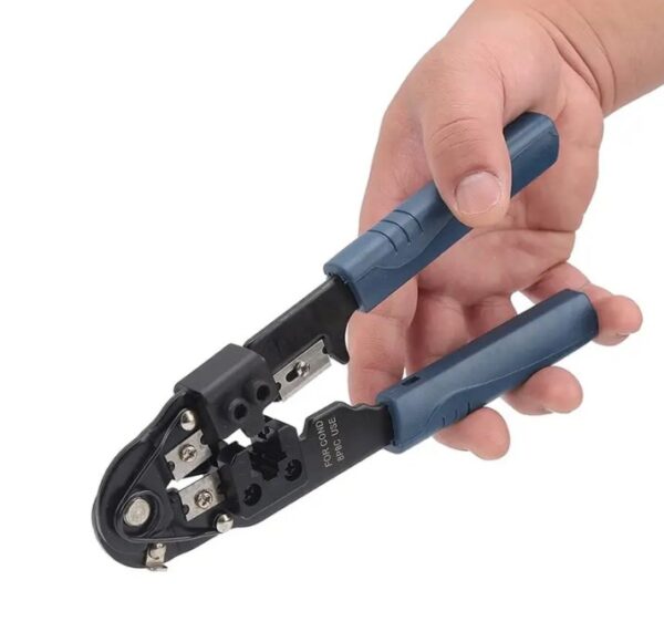 ⁦أداة تجعيد كابل مع قاطع أسلاك مدمج بها – RJ45 – 8P8C / موديل HT-210N⁩ - الصورة ⁦4⁩
