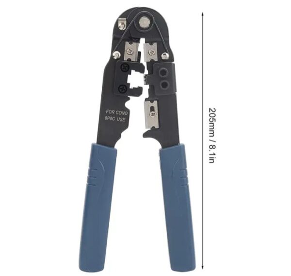 ⁦أداة تجعيد كابل مع قاطع أسلاك مدمج بها – RJ45 – 8P8C / موديل HT-210N⁩ - الصورة ⁦3⁩