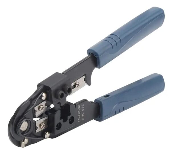⁦أداة تجعيد كابل مع قاطع أسلاك مدمج بها – RJ45 – 8P8C / موديل HT-210N⁩ - الصورة ⁦2⁩