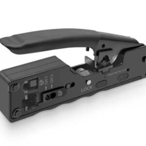 أداة تجعيد كابل مع قاطع أسلاك مدمج بها – RJ45 – CAT5 – CAT6 – CAT7 / موديلHT-7088 – لون اسود