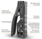 ⁦أداة تجعيد كابل مع قاطع أسلاك مدمج بها – RJ45 – CAT5 – CAT6 – CAT7 / موديلHT-7088 – لون اسود⁩ - الصورة ⁦2⁩