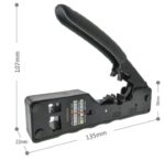 ⁦أداة تجعيد كابل مع قاطع أسلاك مدمج بها – RJ45 – CAT5 – CAT6 – CAT7 / موديلHT-7088 – لون اسود⁩ - الصورة ⁦4⁩