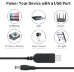 ⁦باور سبلاي USB من بوست لاين، تيار مستمر 5 فولت الى تيار مستمر 12 فولت، كابل خرج سلك طاقة 1 امبير 2 امبير عالي الجودة / للراوتر⁩ - الصورة ⁦4⁩