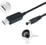 ⁦باور سبلاي USB من بوست لاين، تيار مستمر 5 فولت الى تيار مستمر 12 فولت، كابل خرج سلك طاقة 1 امبير 2 امبير عالي الجودة / للراوتر⁩ - الصورة ⁦5⁩