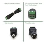 ⁦جاك طاقة تيار مستمر (5 ذكر + 5 أنثى) 12V 24V لكاميرا الأمن CCTV ، LED وغيرها⁩ - الصورة ⁦8⁩