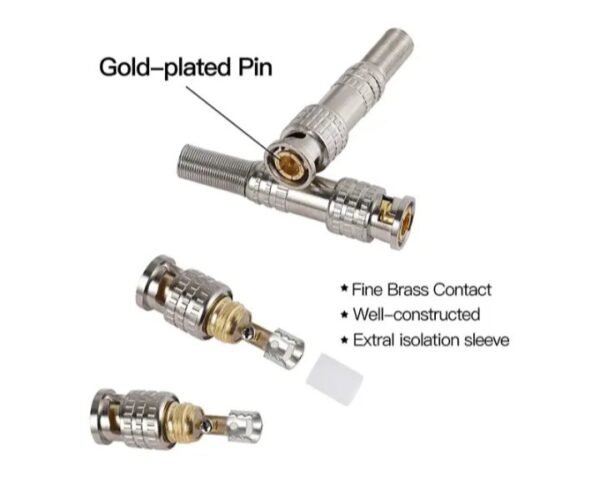 ⁦جالك BNC لكاميرا المراقبة عالية الجودة 1080 – 5قطع – موديل 04⁩ - الصورة ⁦3⁩