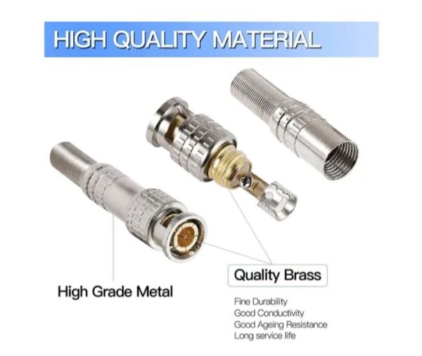 ⁦جالك BNC لكاميرا المراقبة عالية الجودة 1080 – 5قطع – موديل 04⁩ - الصورة ⁦7⁩