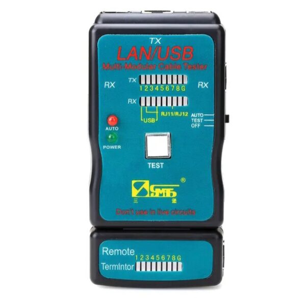 ⁦جهاز اختبار اطراف الكابلات للتاكد من سلامة التوصيلات – RX – TX – RJ11 – RJ45 – USB / موديل CT-168⁩ - الصورة ⁦2⁩