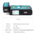 ⁦جهاز اختبار اطراف الكابلات للتاكد من سلامة التوصيلات – RX – TX – RJ11 – RJ45 – USB / موديل CT-168⁩ - الصورة ⁦6⁩