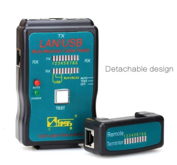 ⁦جهاز اختبار اطراف الكابلات للتاكد من سلامة التوصيلات – RX – TX – RJ11 – RJ45 – USB / موديل CT-168⁩ - الصورة ⁦7⁩