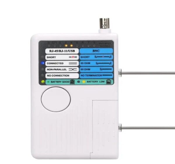 ⁦جهاز اختبار اطراف الكابلات للتاكد من سلامة التوصيلات RJ11 – RJ45 – USB – BNC / 4*1⁩ - الصورة ⁦3⁩