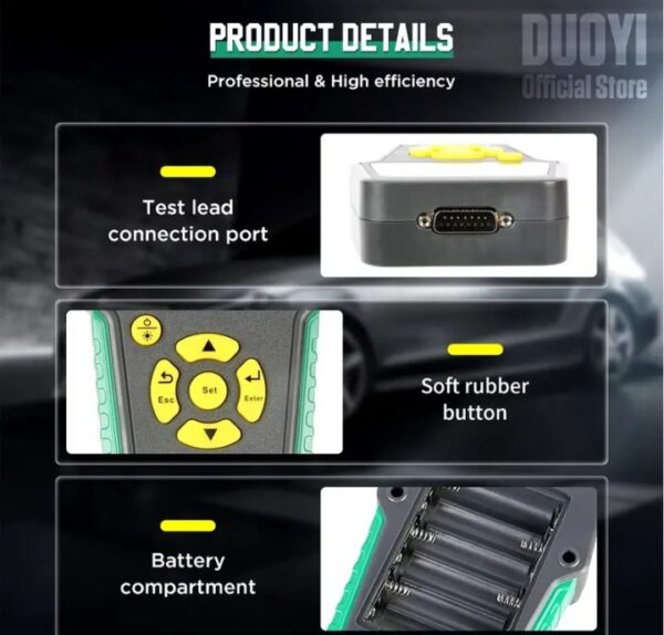 ⁦جهاز اختبار المقاومة الداخلية للبطارية موديل DY223⁩ - الصورة ⁦4⁩