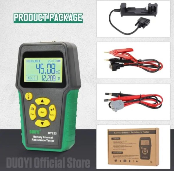 ⁦جهاز اختبار المقاومة الداخلية للبطارية موديل DY223⁩ - الصورة ⁦2⁩