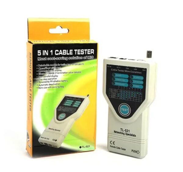 ⁦جهاز اختبار وتعقب اطراف الكابلات للتاكد من سلامة التوصيلات RJ11 – RJ45 – BNC – 1394 – BNC / موديل TL-521⁩ - الصورة ⁦6⁩